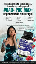 Flacidez en bustos gluteos caidos lineas finas y piel apagada NAD+ PRO MAX Regeneración sin cirugÍa
