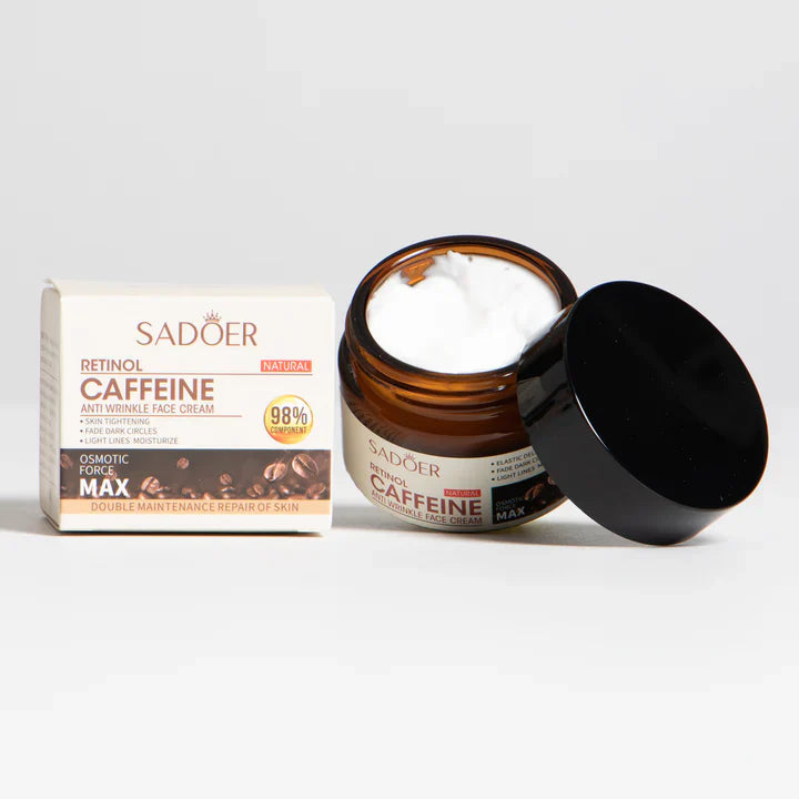 2x1 Crema hidratante antiarrugas con retinol y cafeina